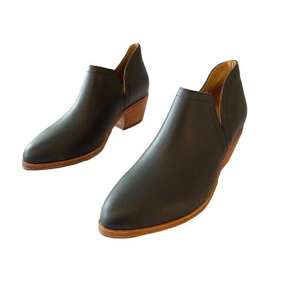 Nisola Water Resistant Mia Everyday Black Leather Chelsea Ankle Boots Size 8 NEW - Picture 3 of 6